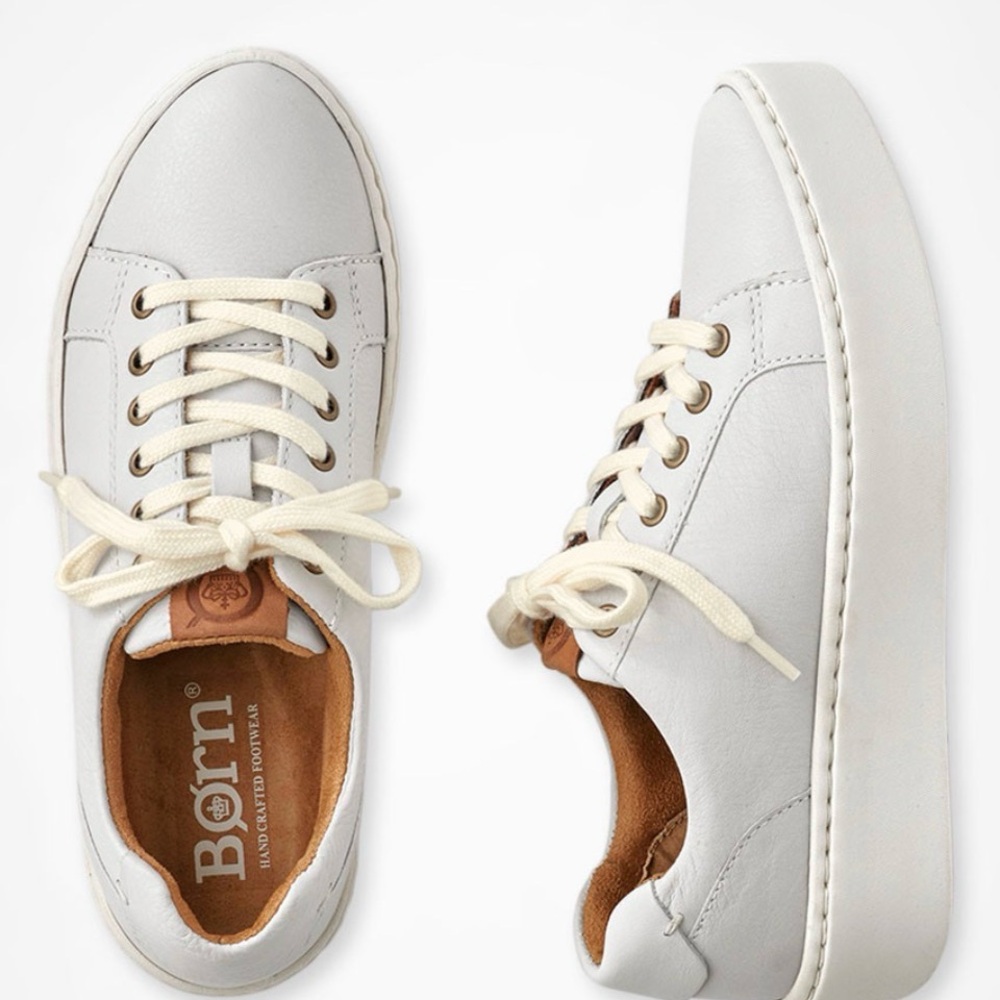 Born White Leather Sneakers - Picture 2 of 9